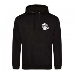 Sweat capuche noir sponsor...